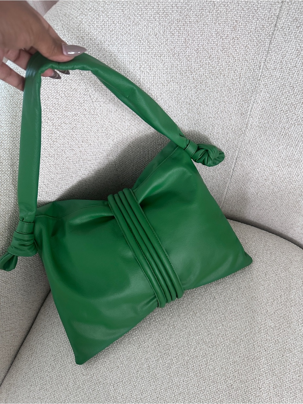 Knot-Front Shoulder Bag in Vibrant Magenta - Picture 13 of 15